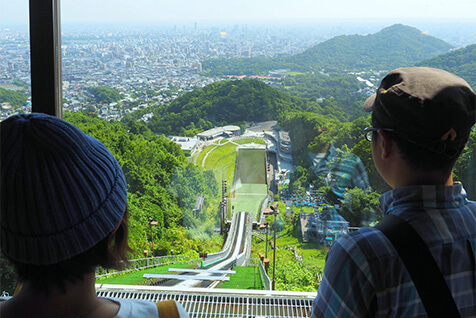 大倉山展望台からの景観