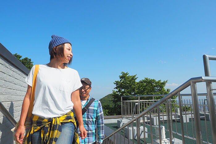 大倉山展望台階段