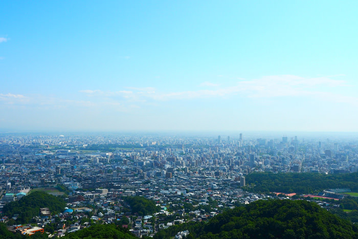 大倉山展望台からの景色