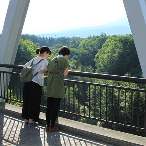 ブルーリバー橋上からの展望