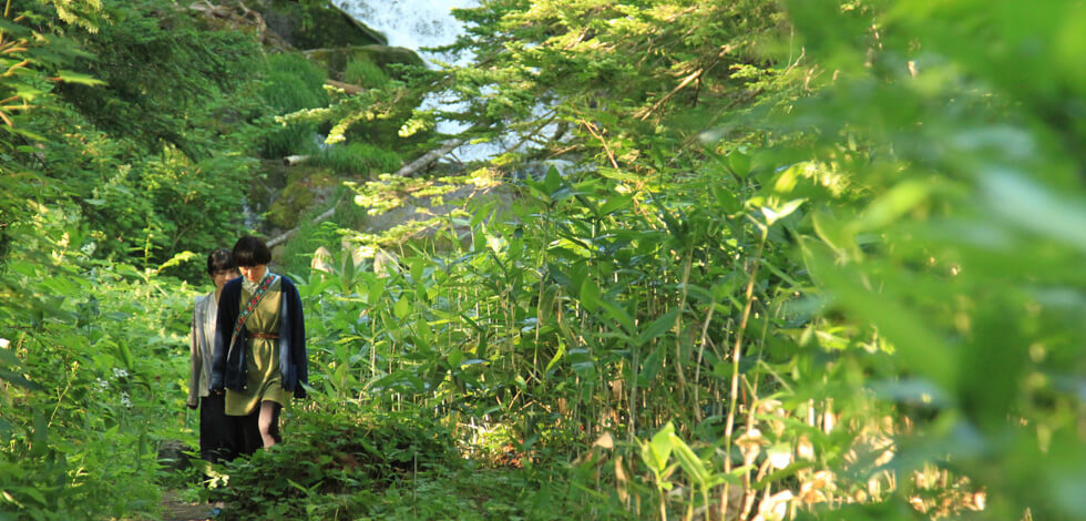 白金不動の滝散策