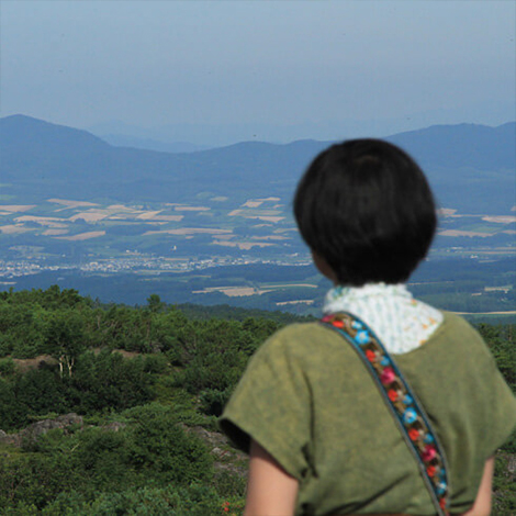 望岳台から見る美瑛のまち