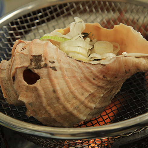 つぶの炙り焼き