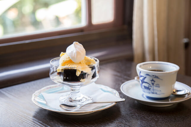 コーヒーとコーヒーゼリー