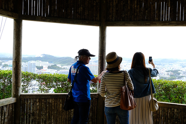 みずみずしい亜熱帯の植物と眺望に心が潤う