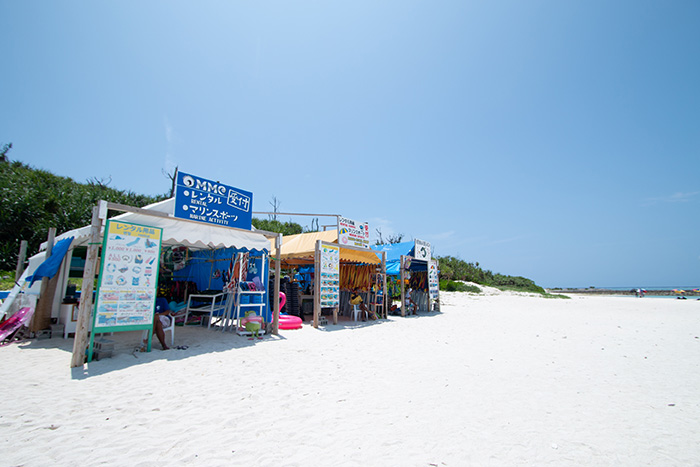 「水納ビーチ」のアイテムショップ