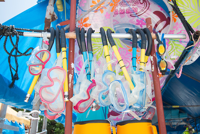 「水納ビーチ」のアイテムショップ