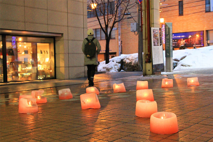 都通り商店街のあかり
