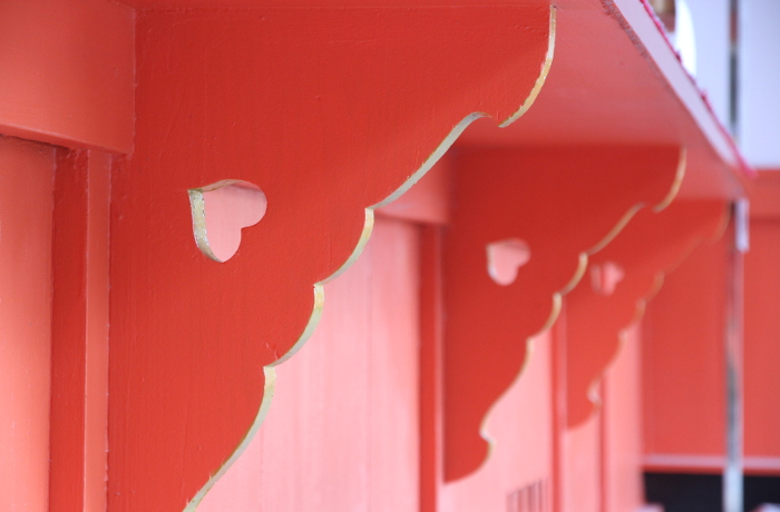 ハート型の猪の目