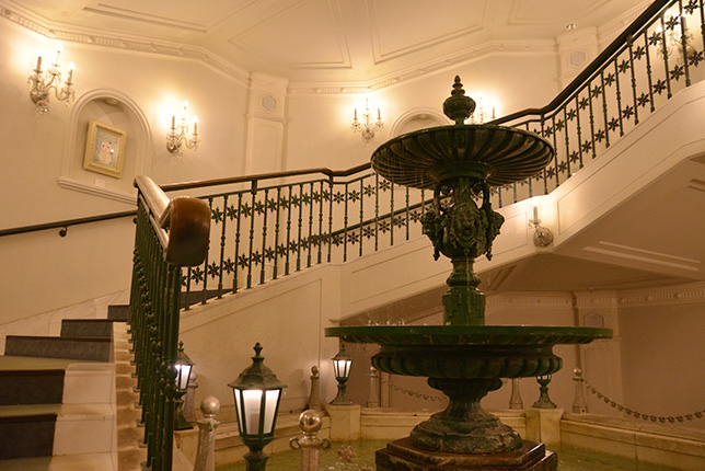 雪の美術館　噴水