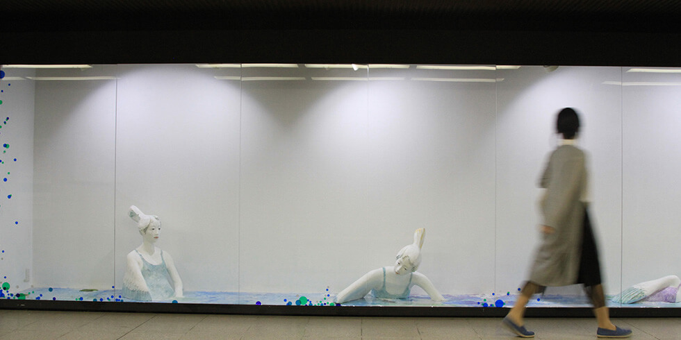 500メートル美術館を散策