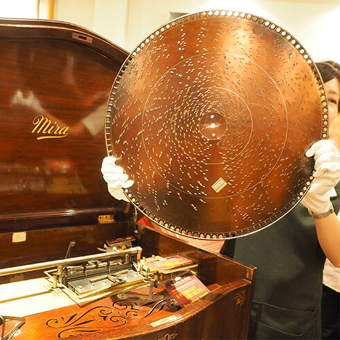 オルゴール演奏の様子