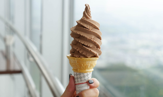 Cafeマウンテンのソフトクリーム