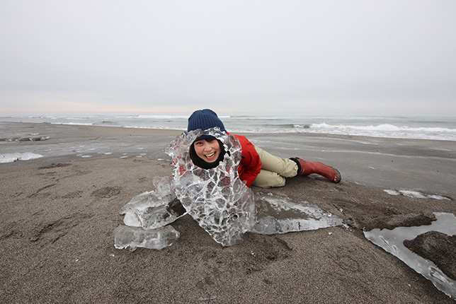 ジュエリーアイスで記念撮影