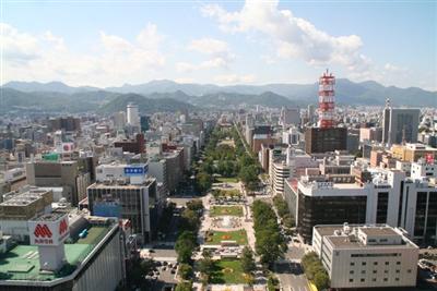 日本有数の大都市になった札幌市の中心部、札幌大通公園