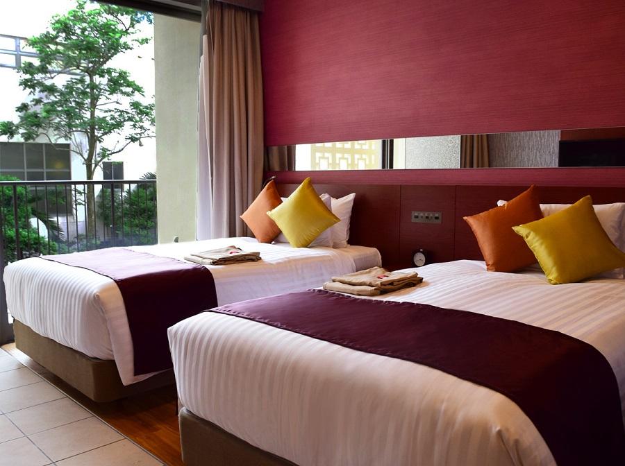 メインの「パティオツイン」の部屋 メインの「パティオツイン」の部屋