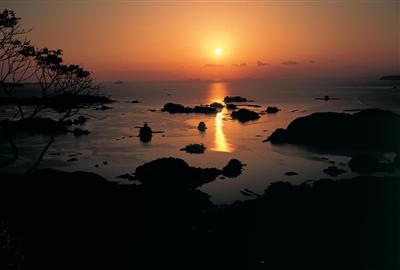 九十九島の夕日