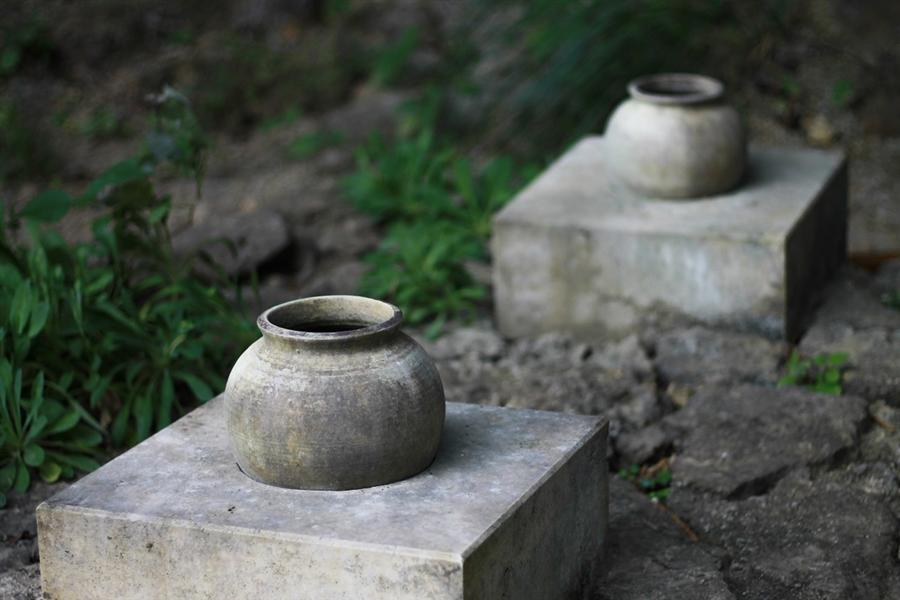 斎場御嶽内の置物