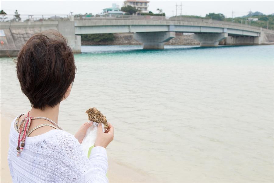 奥武ビーチと天ぷら