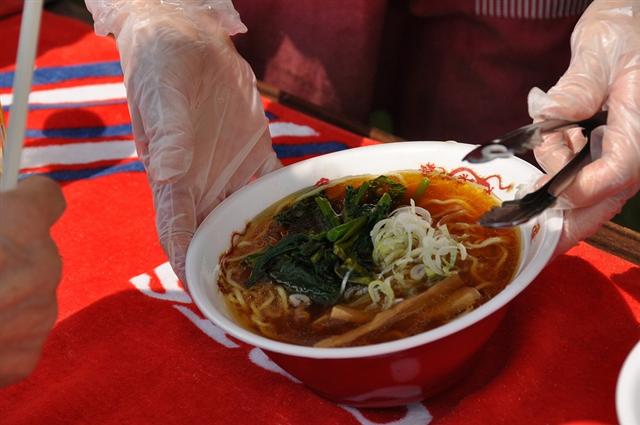 たきかわ菜の花まつりグルメ_菜の花ラーメン