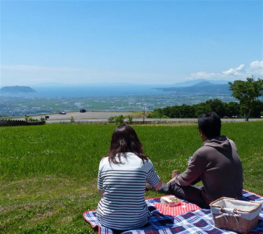 七飯町 城岱牧場 展望台