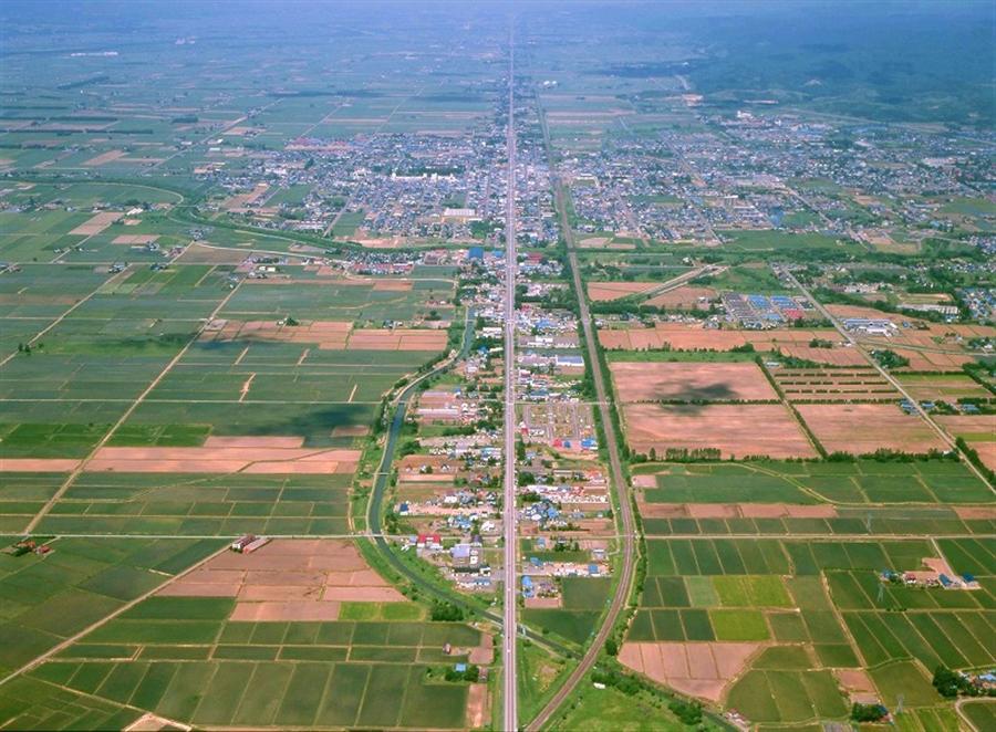 日本一の直線道路