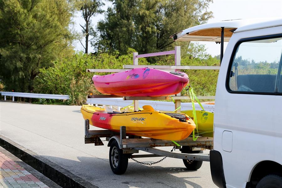 カヤックに行く準備