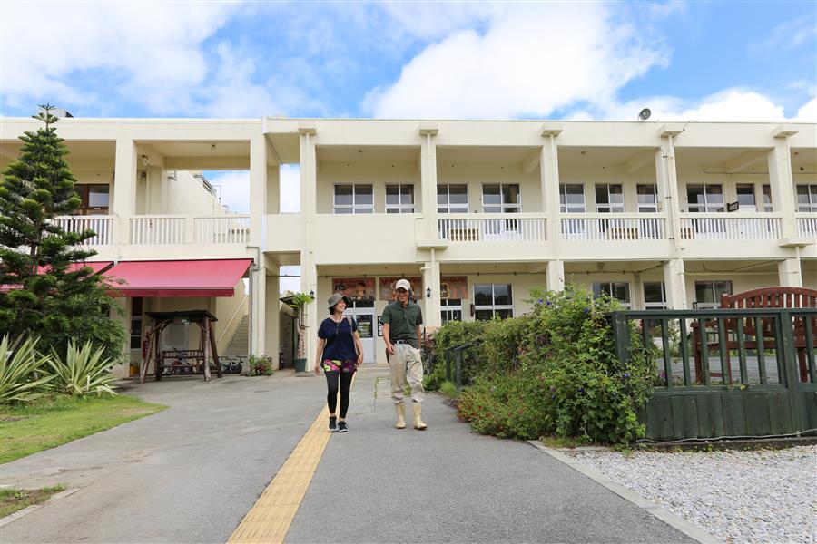 収穫体験に向かう