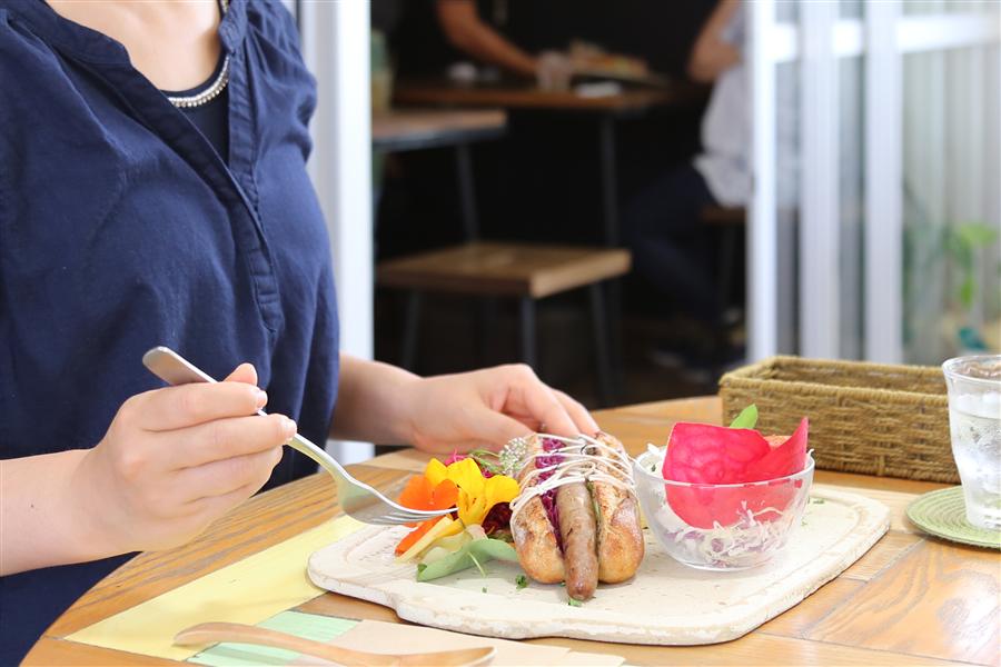 名護アグリパーク内のカフェメニュー