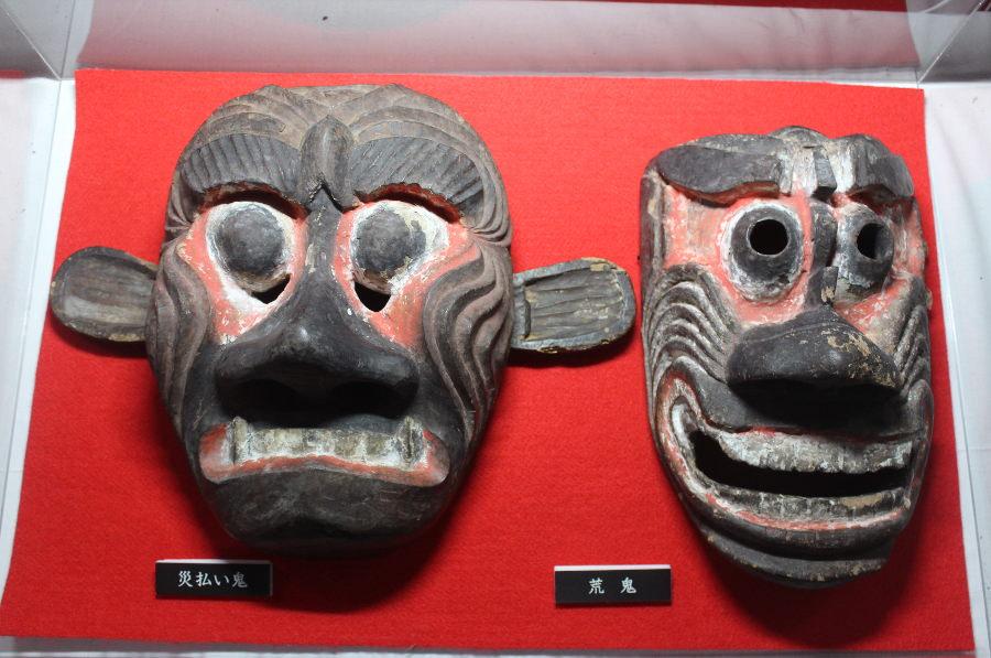 ▲文殊仙寺の鬼絵面
