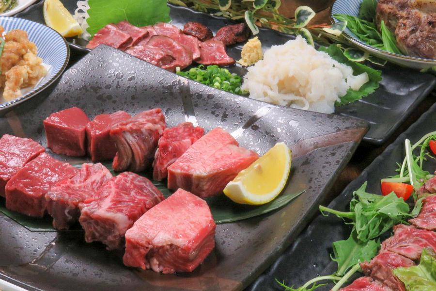 熟成牛タンや牛サガリ、牛ハツなどガッツリお肉が楽しめます