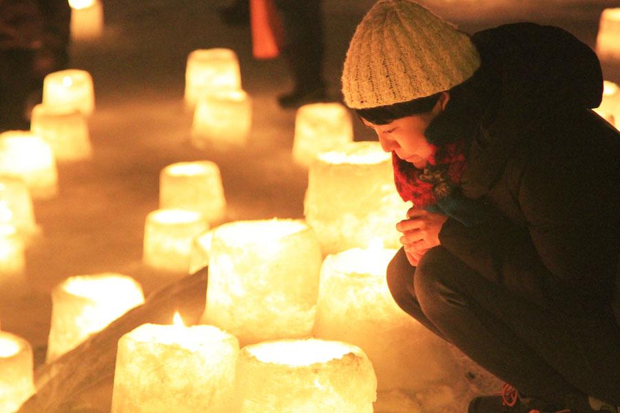 雪灯路 定山渓神社