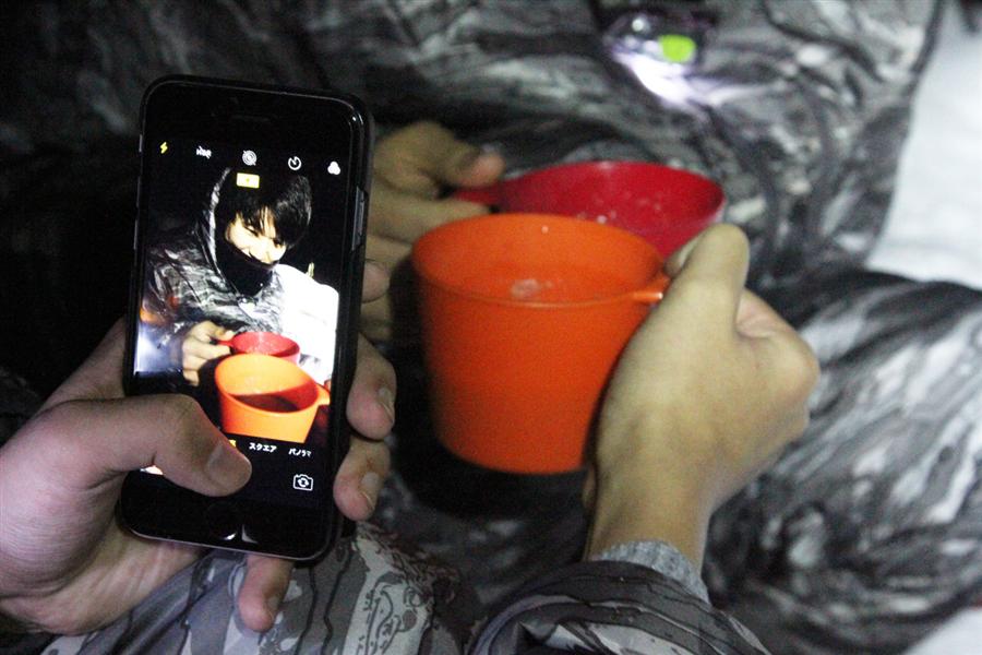 記念にパシャリ。なにげない瞬間も切り取りたくなるのが不思議。