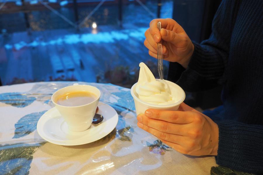 金森赤レンガ倉庫でカフェ休憩