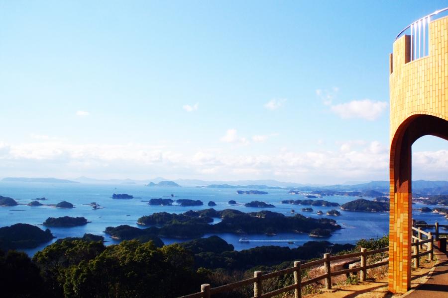 九十九島南部を一望することができます