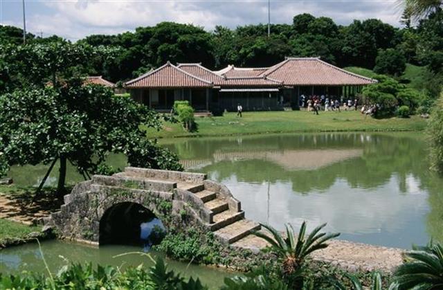 世界遺産、識名園の廻遊式庭園