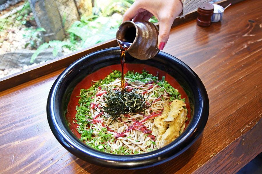 承天寺前店でのみ食べられる梅ぶっかけそば 承天寺前店でのみ食べられる梅ぶっかけそば