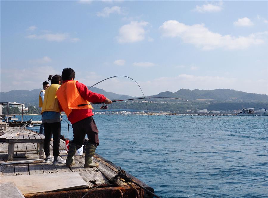 スタッフさんが、大物をヒット！