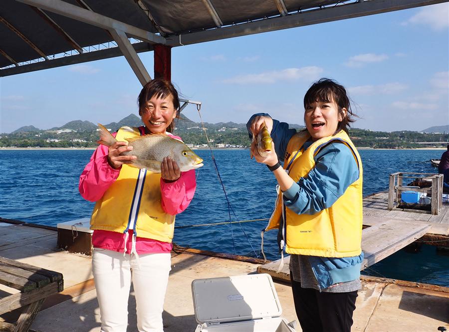 立派なタマンが釣れました