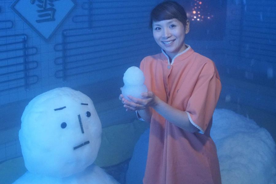 遊癒快房の「雪の蔵」。温まった皮膚の表面をキュッと引き締める