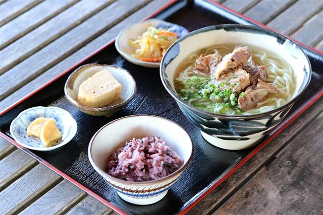 嘉とそばの料理