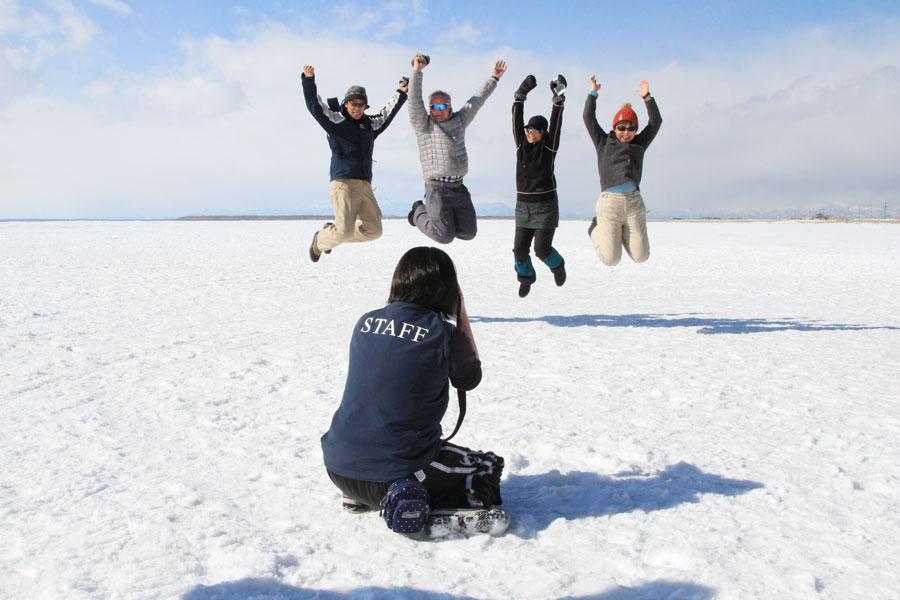 野付半島　真冬の氷平線を歩く4-1