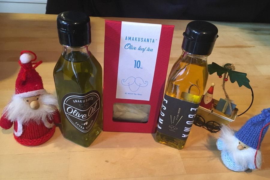 太陽と海風、山の湧水に育まれたオリーブで作る「オリーブリーフティー」が人気