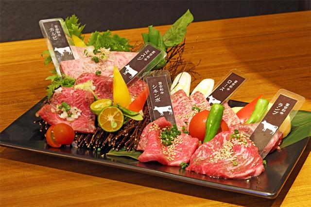 「宮古牛五種盛り」は店主のおすすめ
