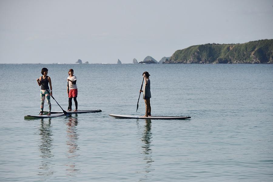 朝からアクティブに美しいビーチを満喫