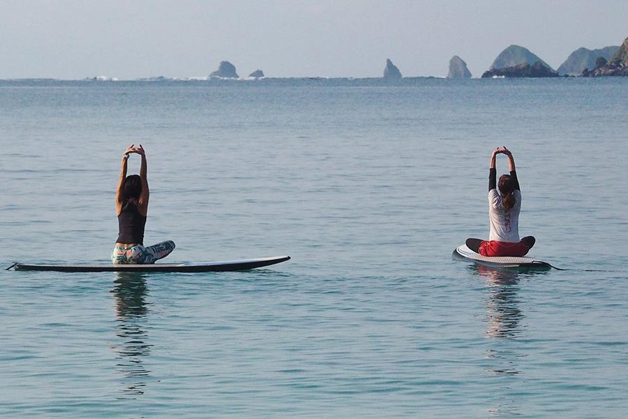 朝からアクティブに美しいビーチを満喫