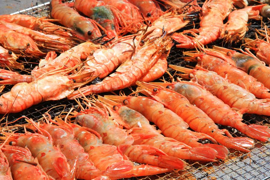 増毛のボタンエビ