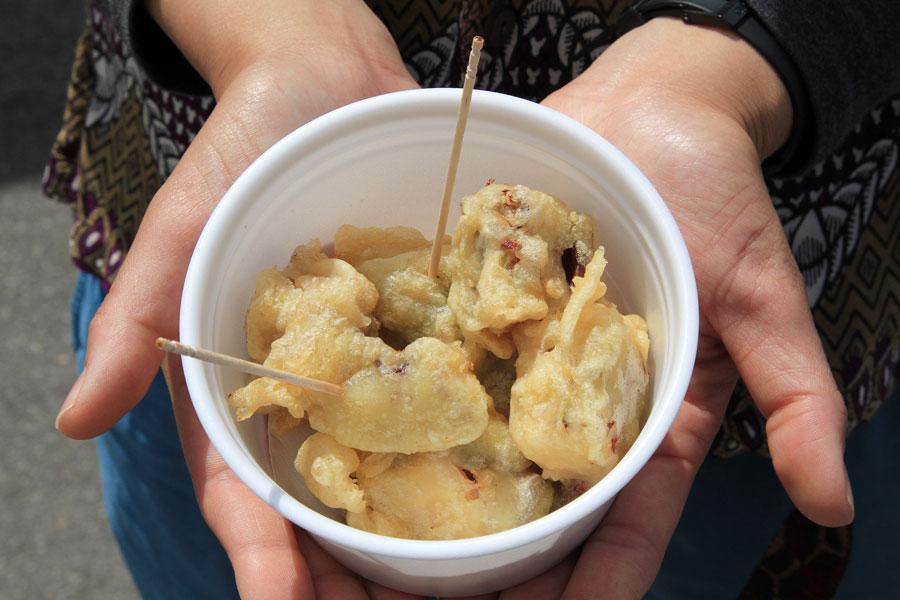 増毛甘えびの天ぷら