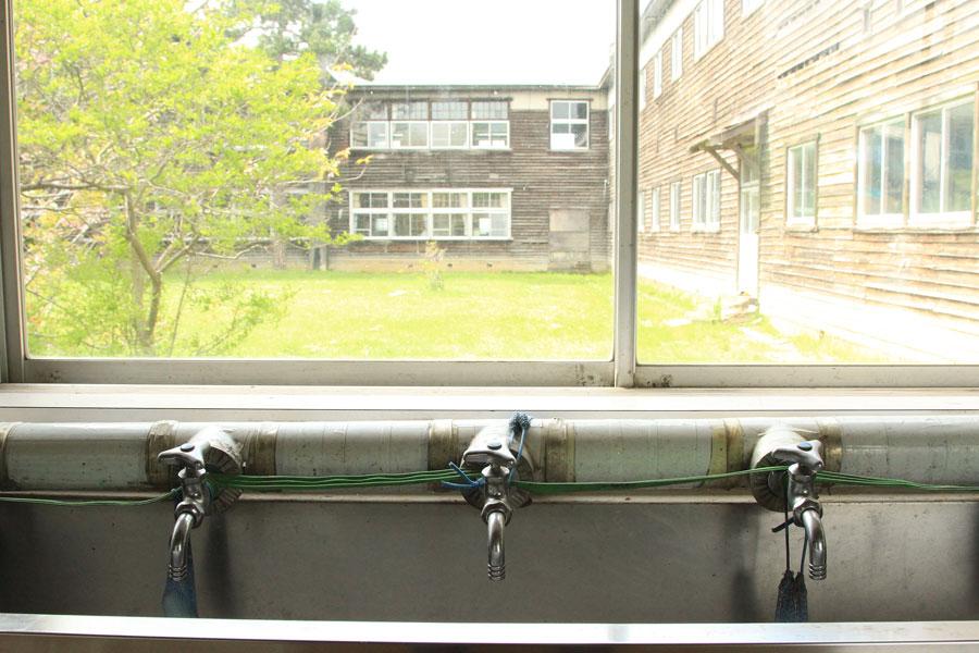 増毛小学校でガイドツアー参加2