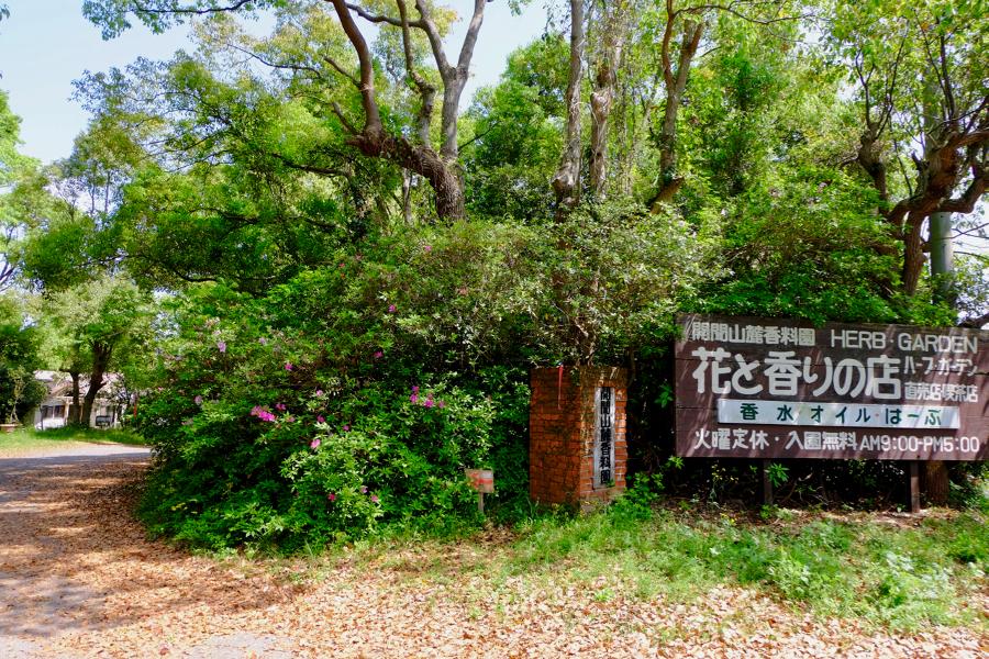緑に包まれたハーブガーデン「開聞山麓香料園」。ドライブの疲れを癒やすにはうってつけのスポットです